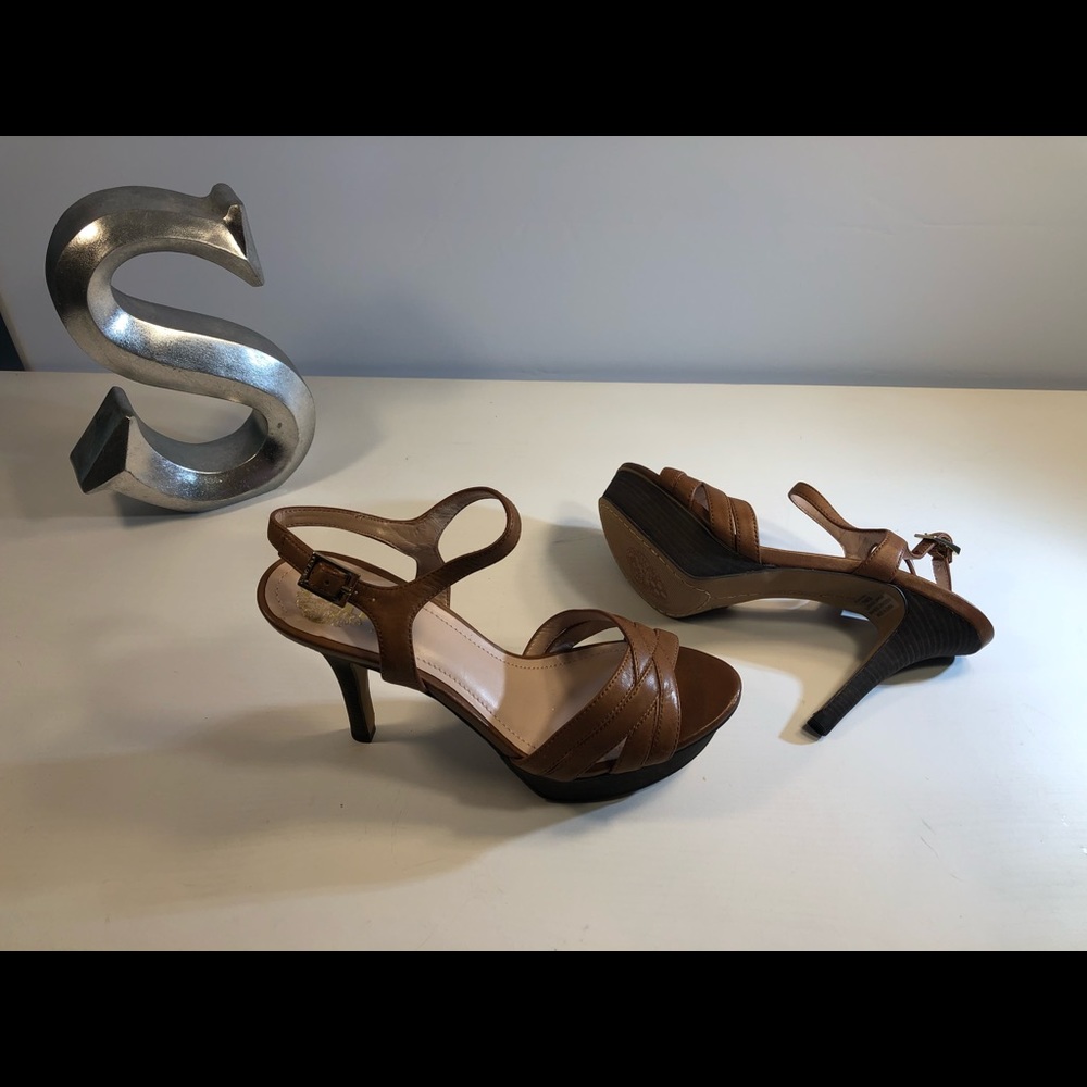 Vince Camuto patent leather high heel sandals new